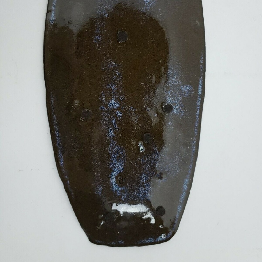 Handmade Modern Art Pottery Floral Tray Platter - Picture 7 of 7